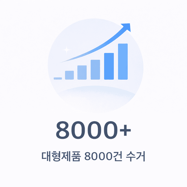 8000+ 대형제품 수거